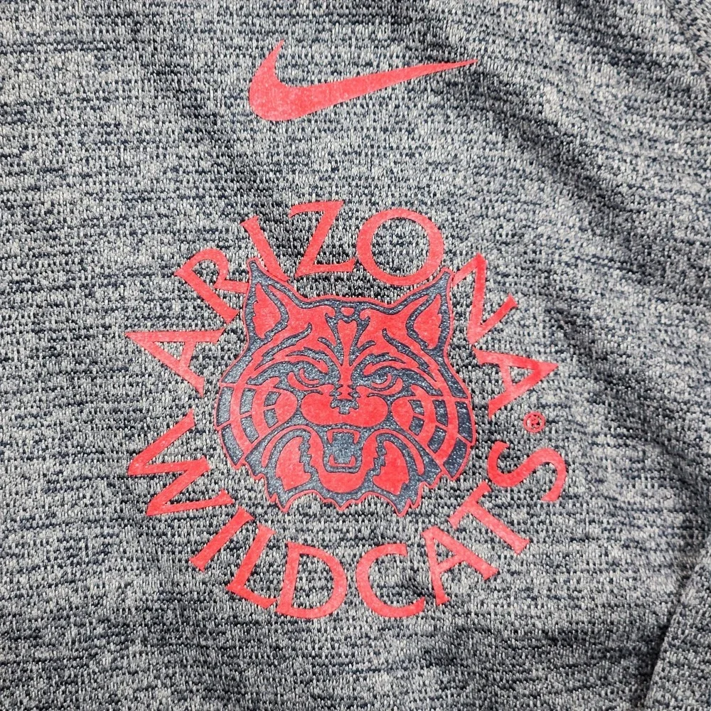 Nike Arizona Wildcats‎ Funnel Neck Sweatshirt Womens Medium Gray Pullover Logo